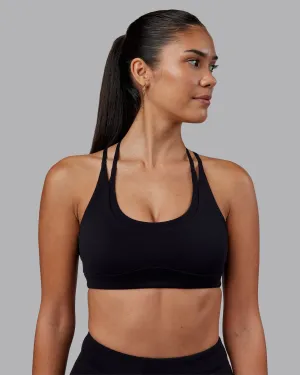 Empower Sports Bra - Black Enhanced Core Stability Bounce Reduction Technology