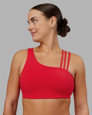 Galvanise Sports Bra 2.0 - Scarlet V-neck seams