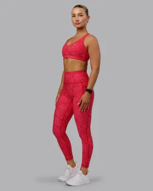 Lounge Outfit Fusion Ultra High-Rise 7/8 Legging Pockets - Red Vitality Print
