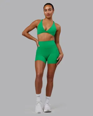 Bright Hues Fusion Ultra High-Rise 4" Short Pockets - Impact Green