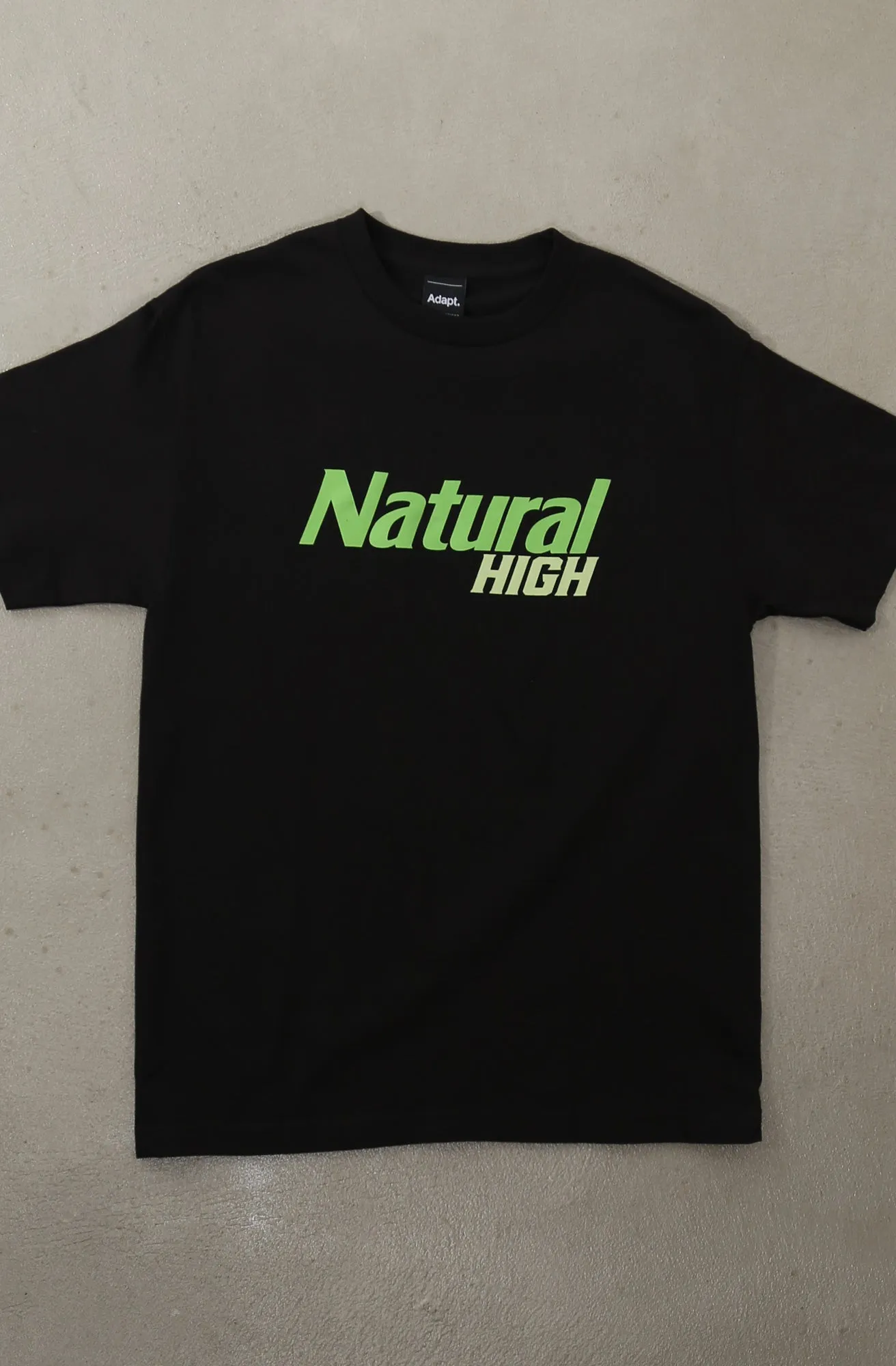 Breezy Design Biodegradable Options Natural High (Men's Black/Green Tee)