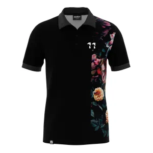Urban Chic MoistureManagement System Vintage Flowers Polo Shirt