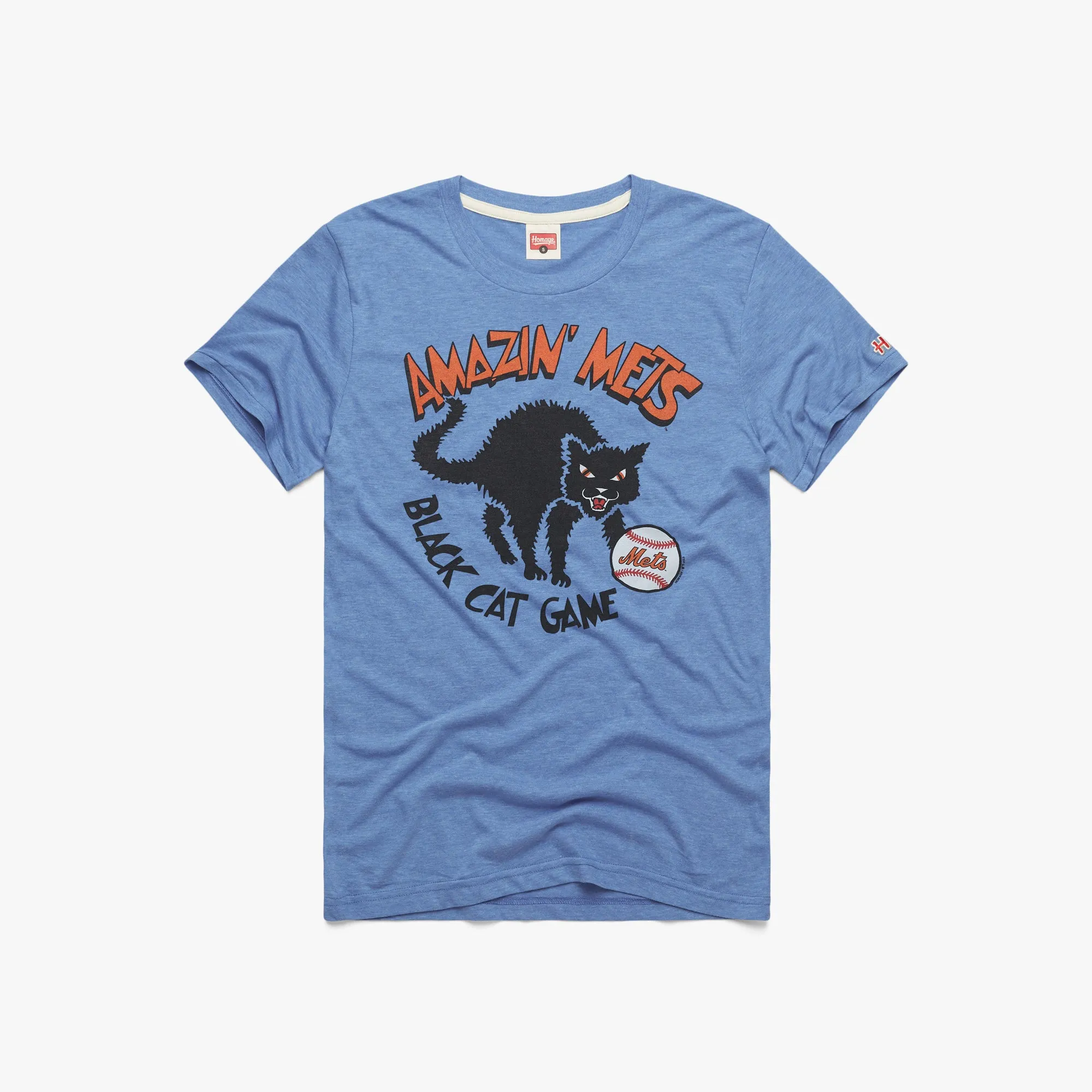 Minimalist Look Classic Layering New York Mets Black Cat Game