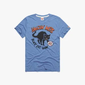 Timeless Fashion Comfort Fit Design New York Mets Black Cat Game