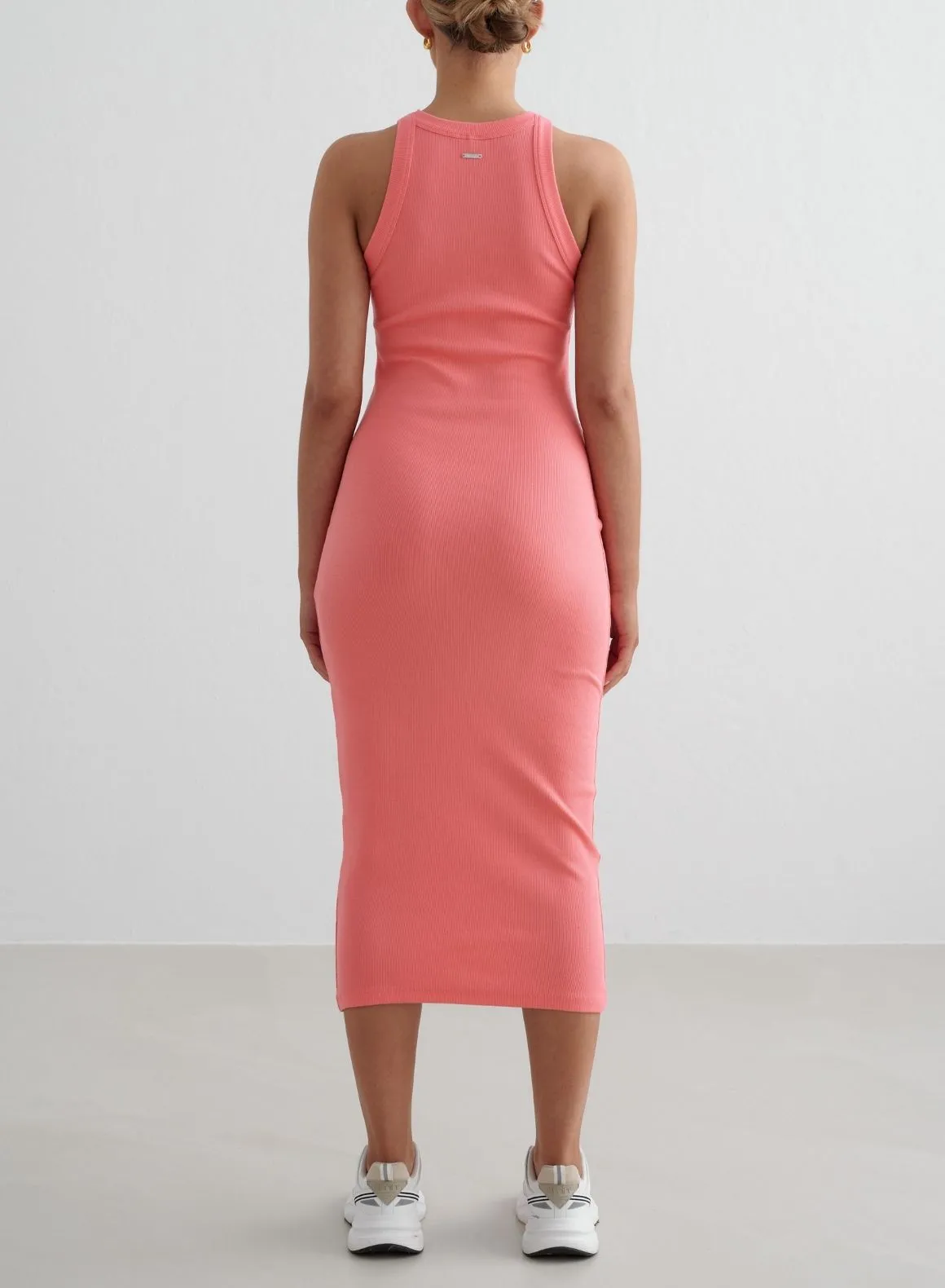 Classic Mood Hibiscus Ease Ribbed Tank Dress