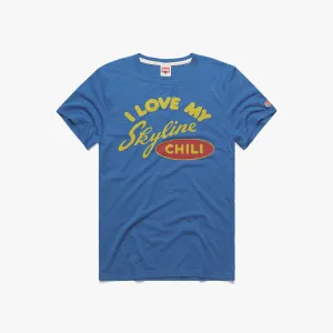 I Love My Skyline Chili Eco Friendly Fabric