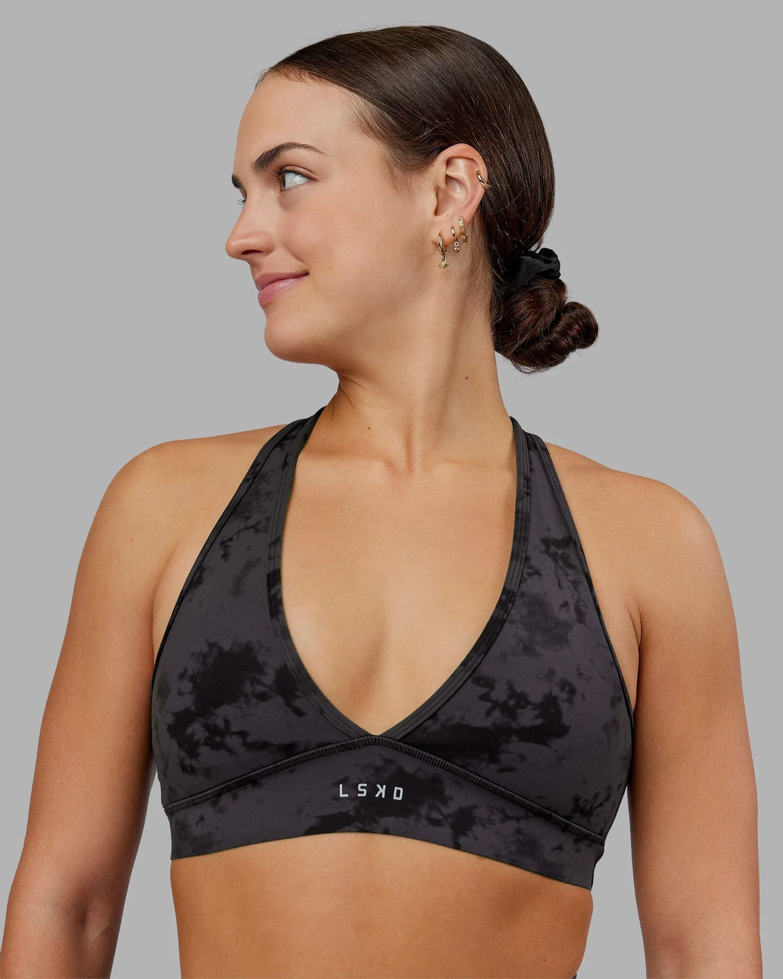 Stamina Sports Bra - Black Tie Dye Comfortable Band