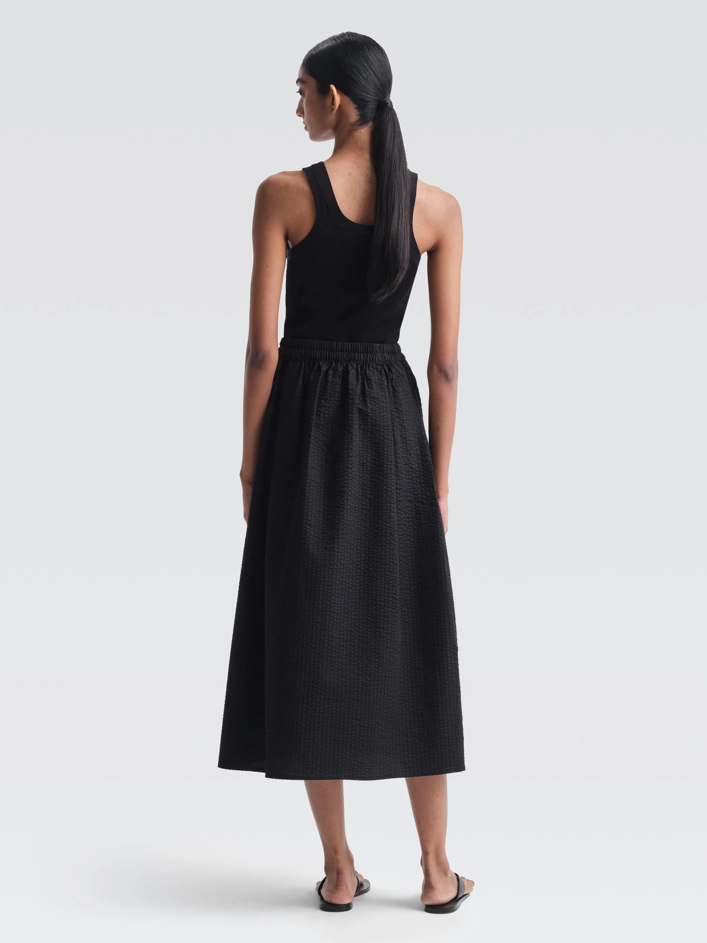 Seersucker Alice Skirt Weekend Style Classic Comfort