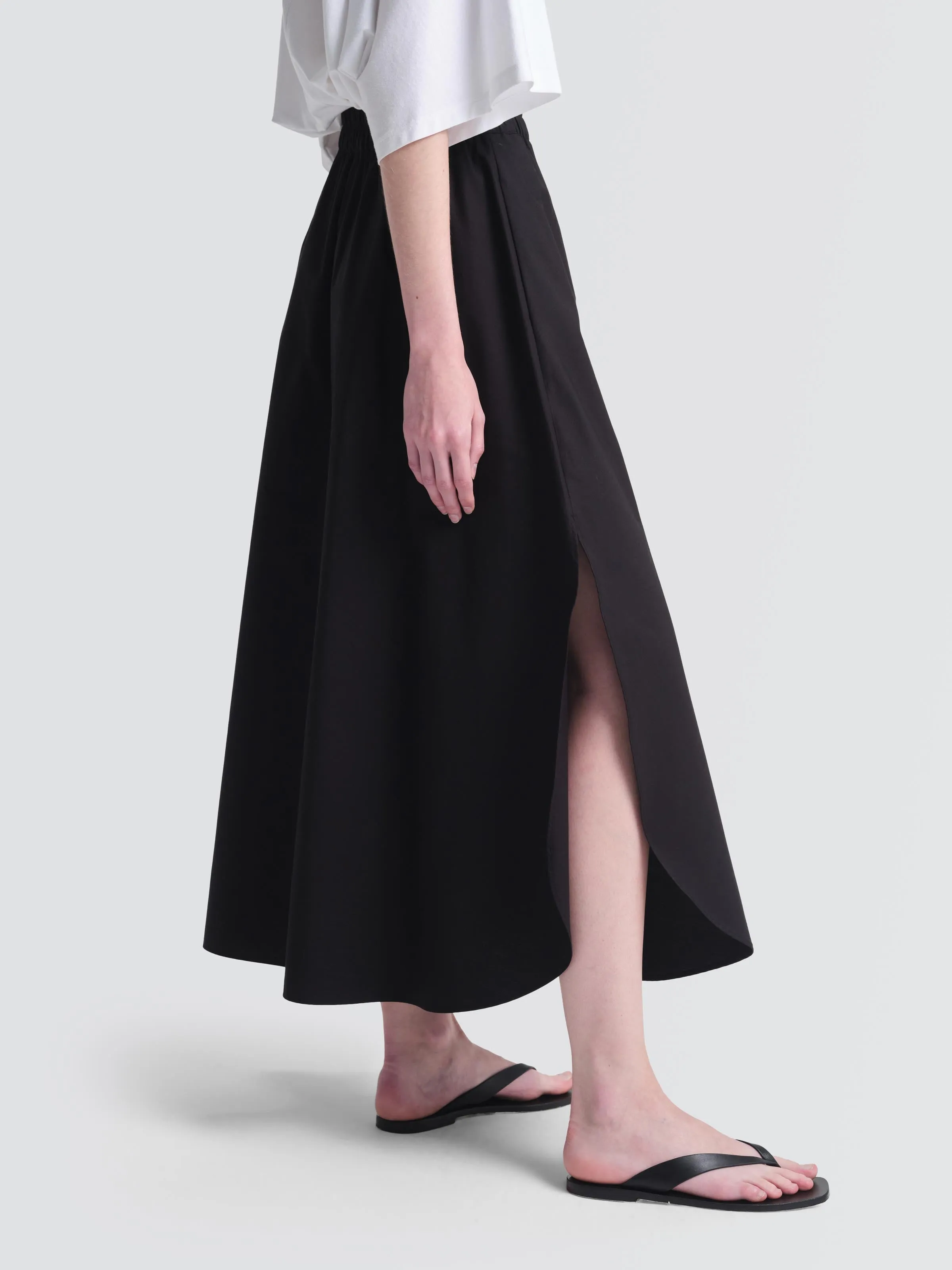 Paper Poplin Arcay Skirt Weekend Style Breezy Edge