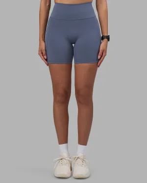 Fresh Look Flexible Gusset Fusion Ultra High-Rise 6" Short Pockets - Night Shadow