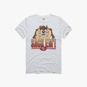 Breathable mesh panel Looney Tunes Taz Sack Em' x San Francisco 49ers