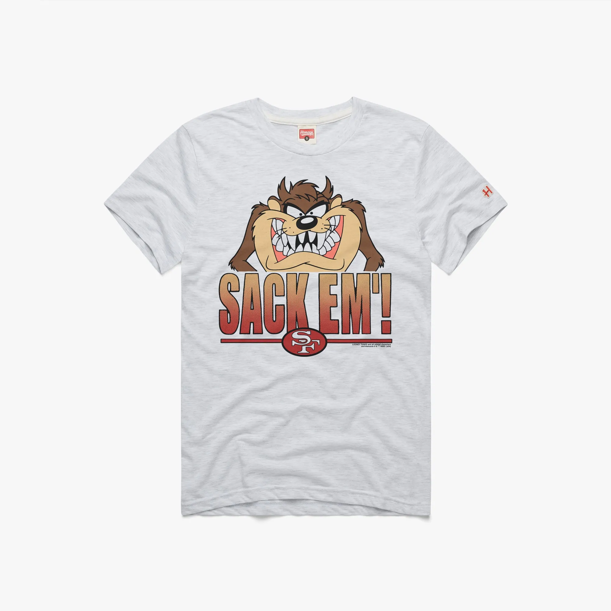 Basic Wardrobe Piece Looney Tunes Taz Sack Em' x San Francisco 49ers