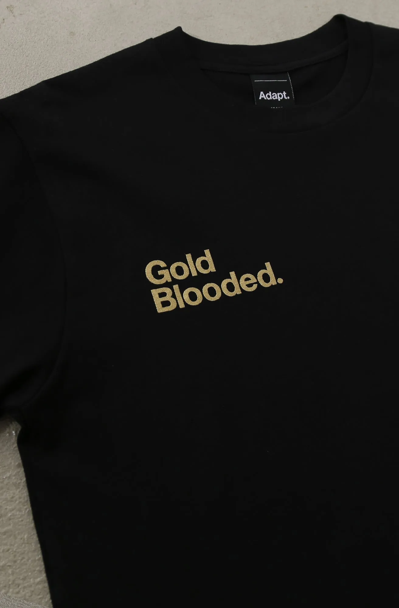Gold Blooded Low Pro (Men's Black Tee) Casual Style Wear Office Wear