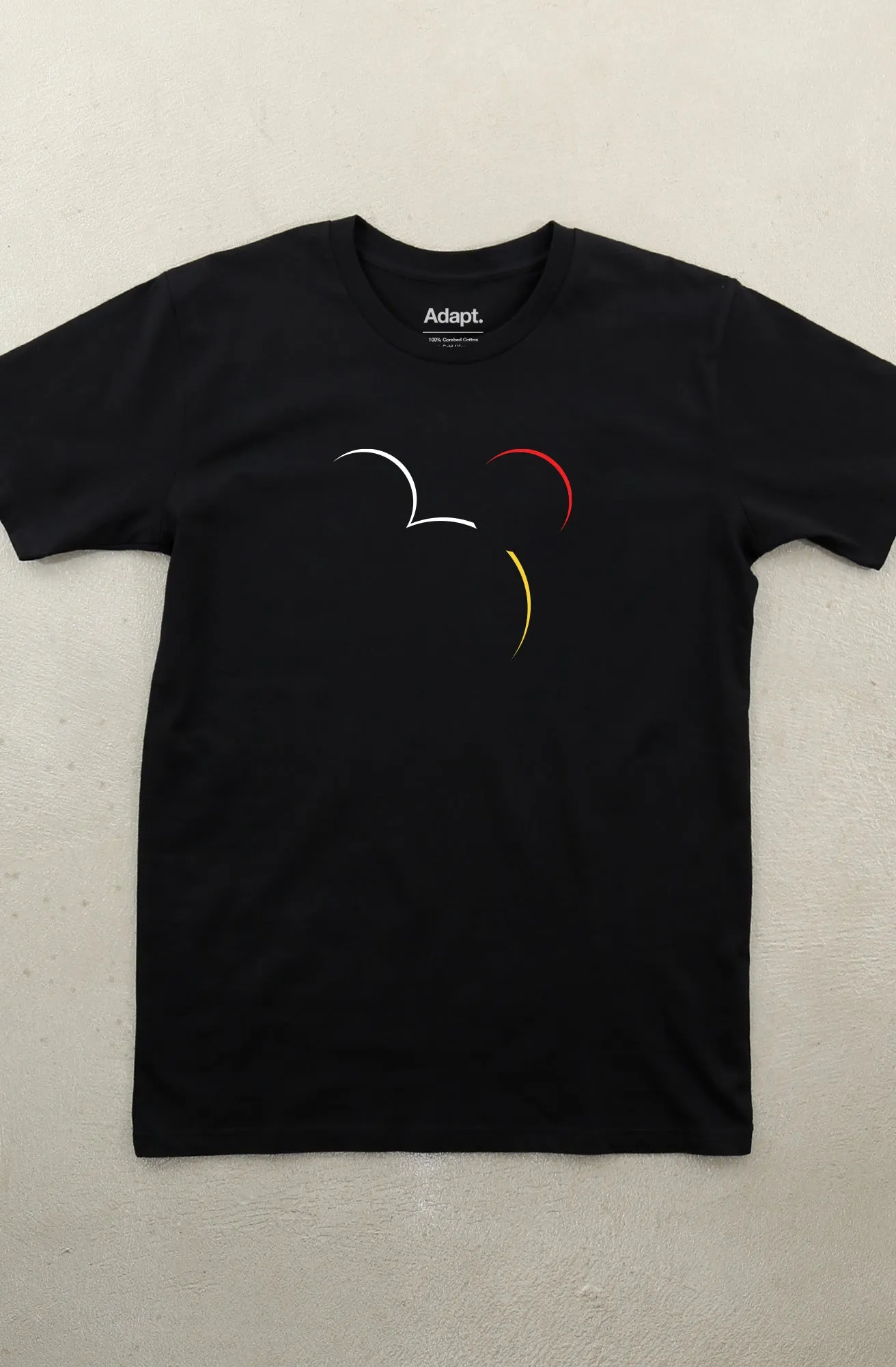 Dot Eclipse (Men's Black A1 Tee) Minimalist fashion