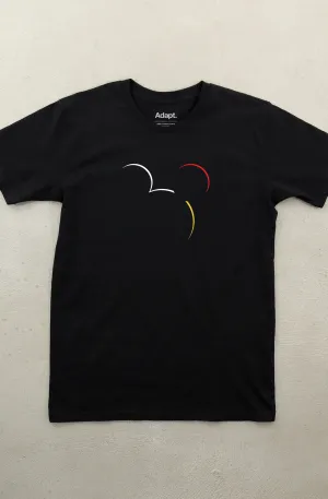 Dot Eclipse (Men's Black A1 Tee) Minimalist fashion