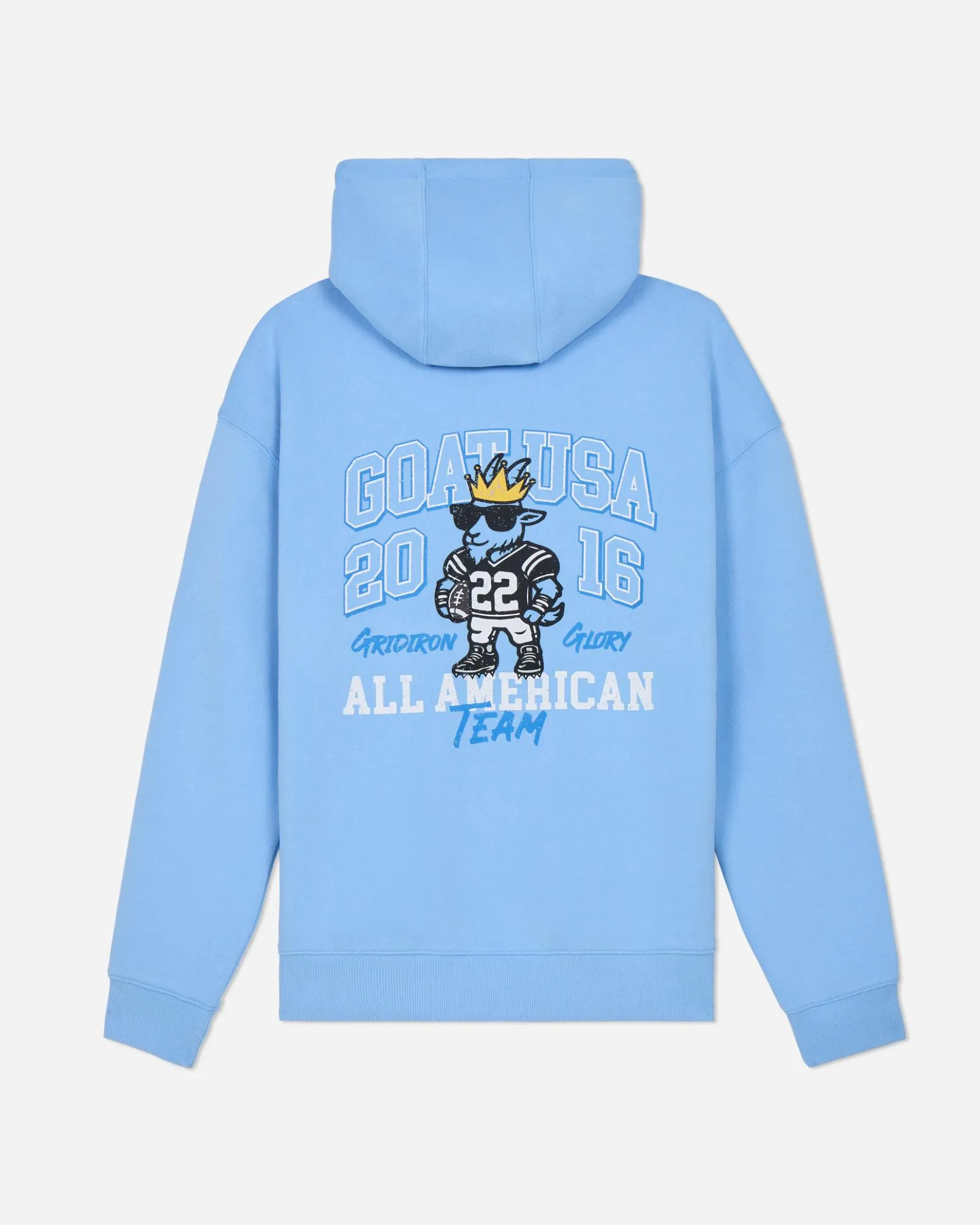Stylish Look Gridiron Hooded Sweatshirt