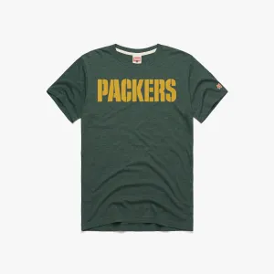 Green Bay Packers Wordmark '59 T-Shirt SustainableManufacturing School spirit