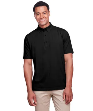UC105 - UltraClub Mens Lakeshore Stretch Cotton Performance Polo Shirt Button-Down Collar