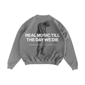 Grey RMTTDWD Crewneck Designer Layer Bold