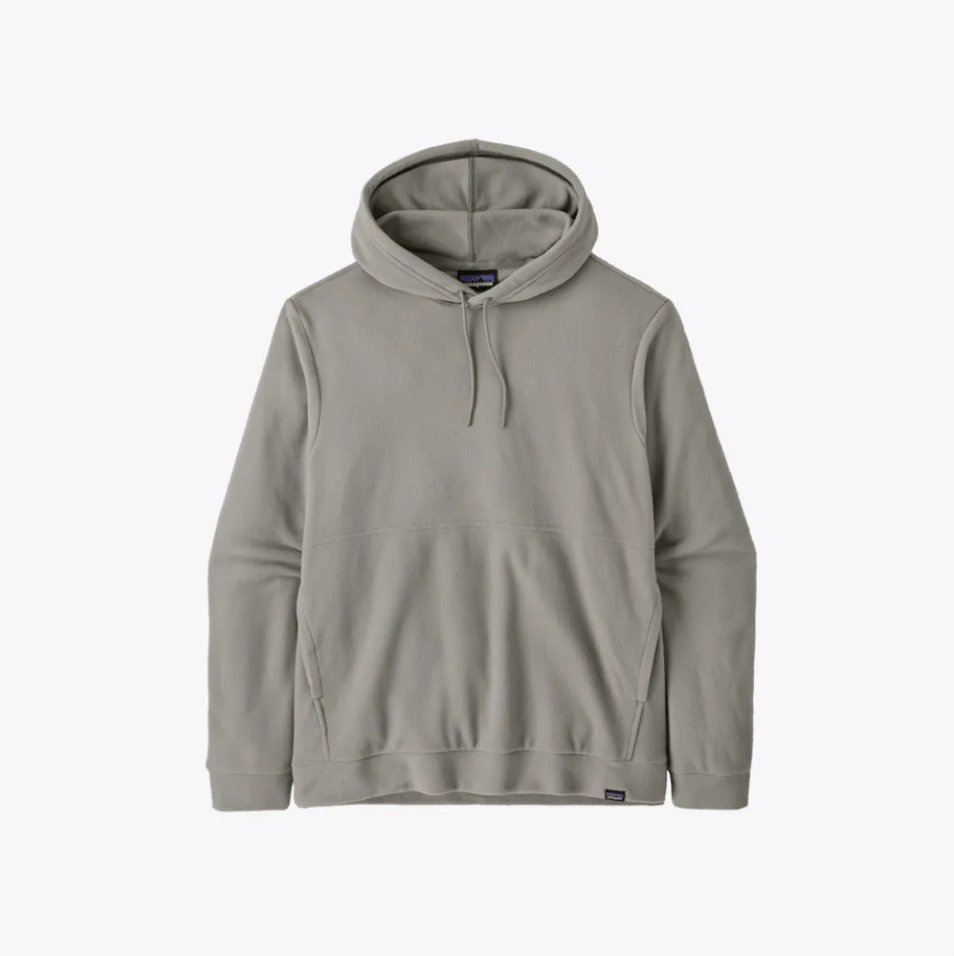 Outdoor Active Long Sleeve Men's Micro D Hoodie, Feather Grey