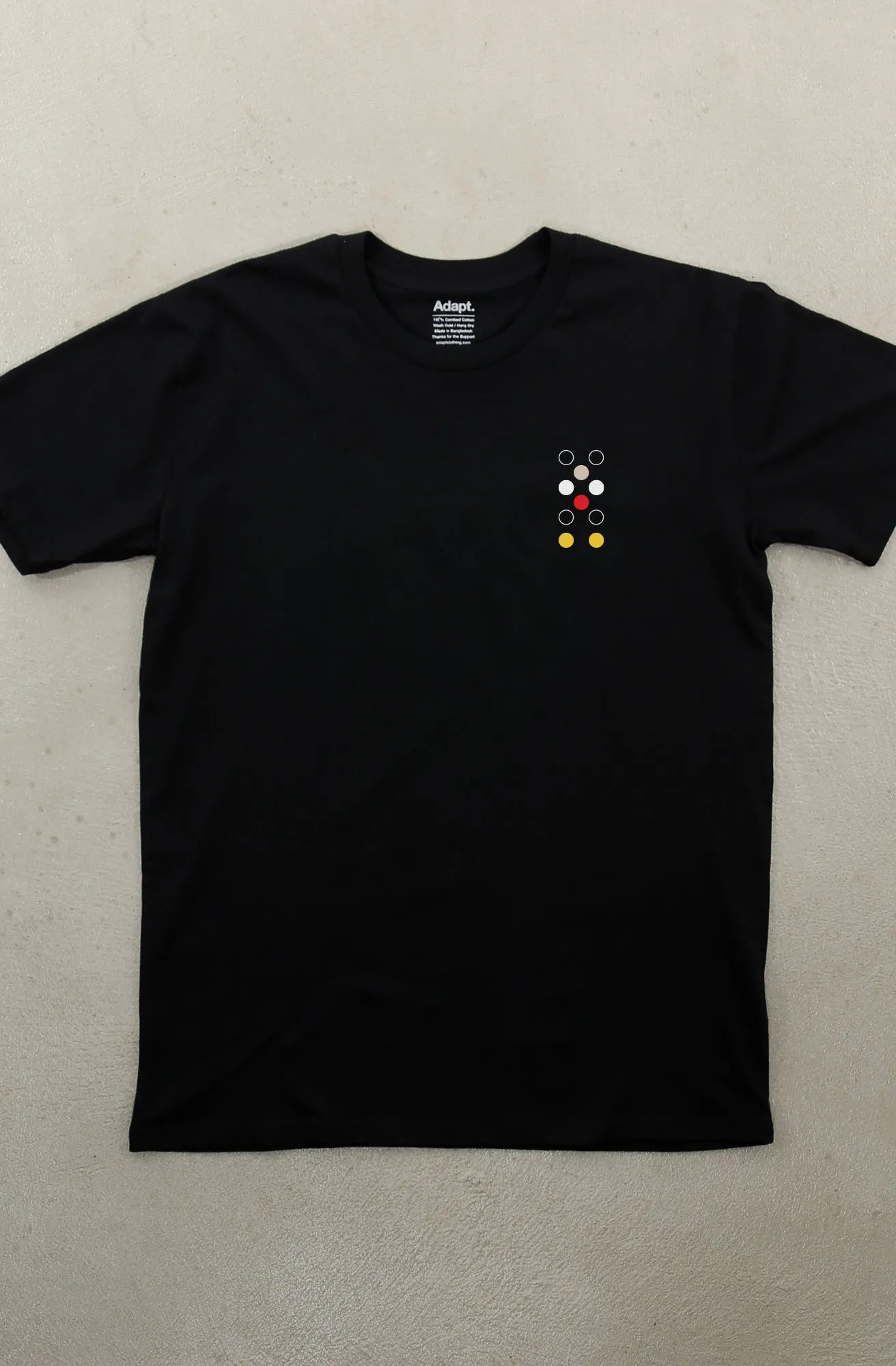 No Shrink Fabric Comfy Essentials Dot Matrix LP (Men's Black A1 Tee)