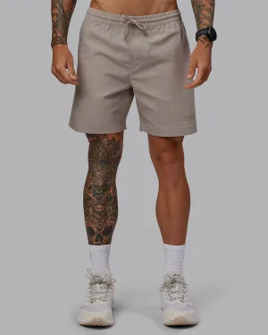Daily 7" Short - Shale Beige Casual Look Neat Look