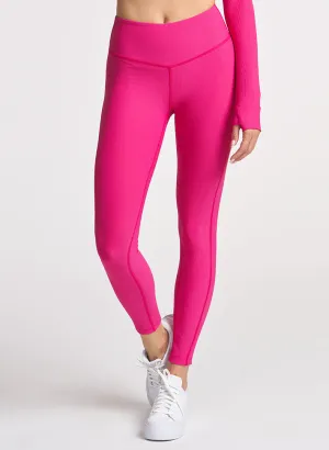Refine Angled Waistband 7/8 Legging City Walk Rib Knit Casual Look