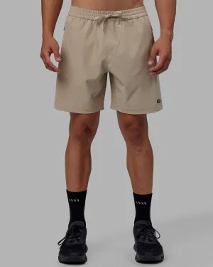Rep 7" Performance Short - Taupe Movement Freedom vacation look