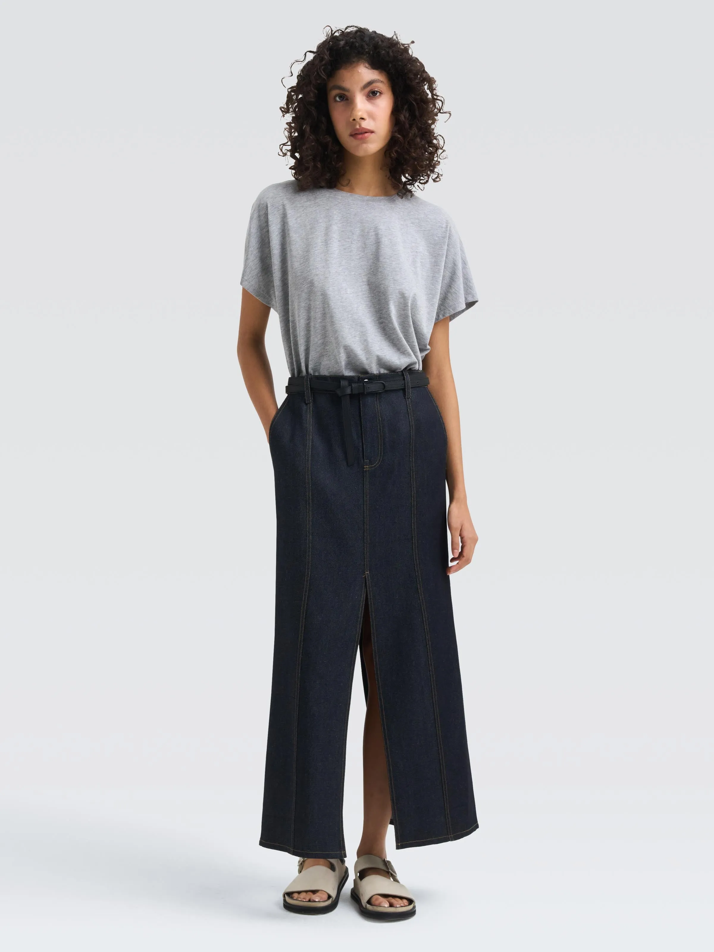 Comfy Look Japanese Denim Mercer Skirt