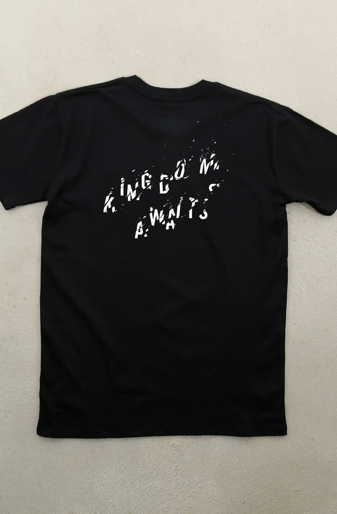 Kingdom Awaits (Men's Black A1 Tee) RecycledBlend Recommended