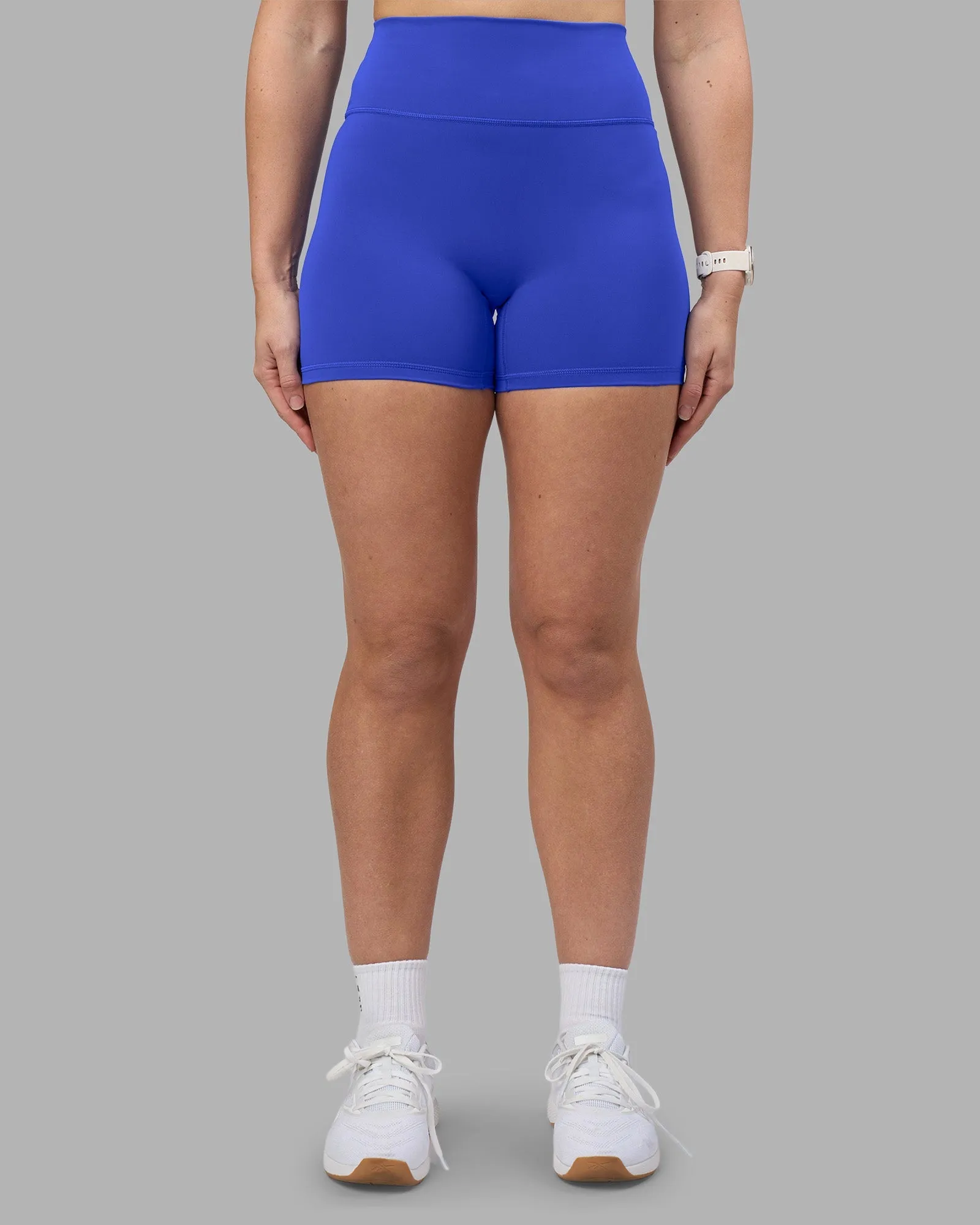 Fusion Ultra High-Rise 4" Short - Power Cobalt ReinforcedPockets