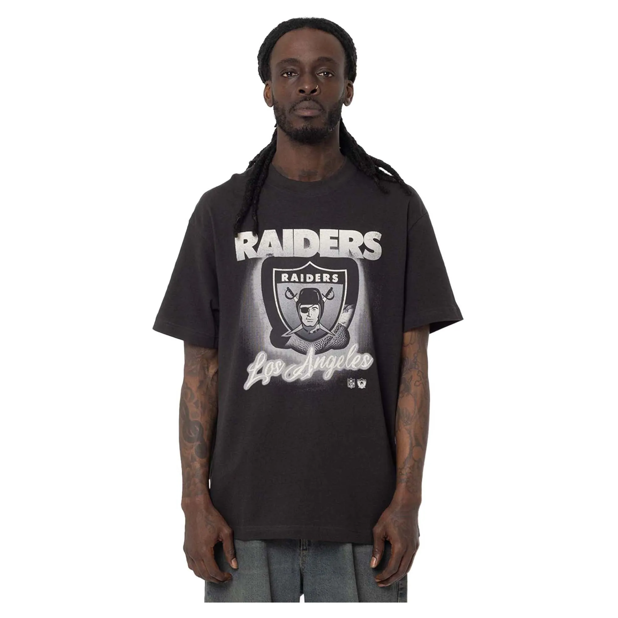 Men's NFL Los Angeles Raiders Frame Tee Outdoor Fashion SoftTouch Texture