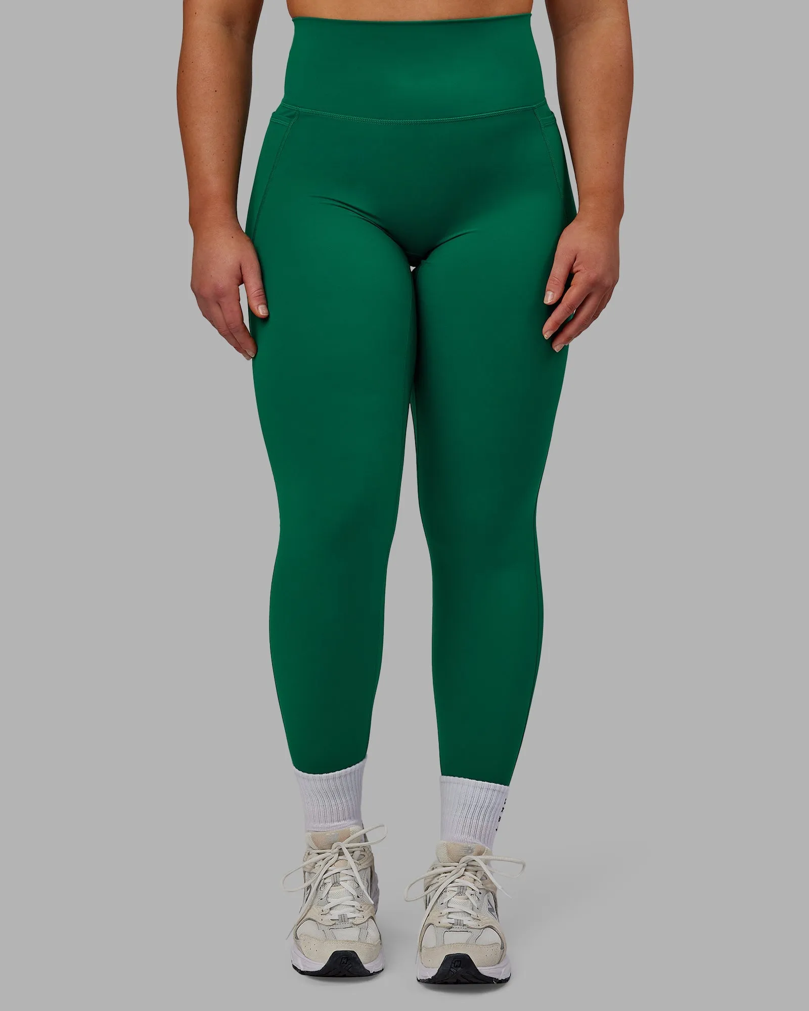 Elixir Ultra High-Rise Full Length Legging Pockets - Malachite Breathable activewear Functional Comfort Wear