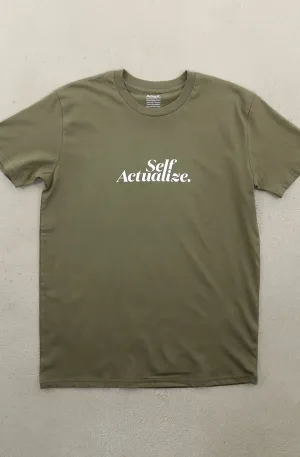 AntiPillingTreatment Stylish Layer Look Self Actualize (Men's Army A1 Tee)