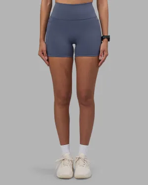 Fusion Ultra High-Rise 4" Short Pockets - Night Shadow Breathable Motion striped shorts