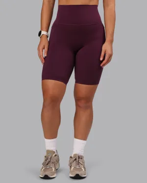 Elixir Ultra High-Rise 9" Short Pockets - Cherry Lacquer Tall Fit Dance Studio Effortless Style