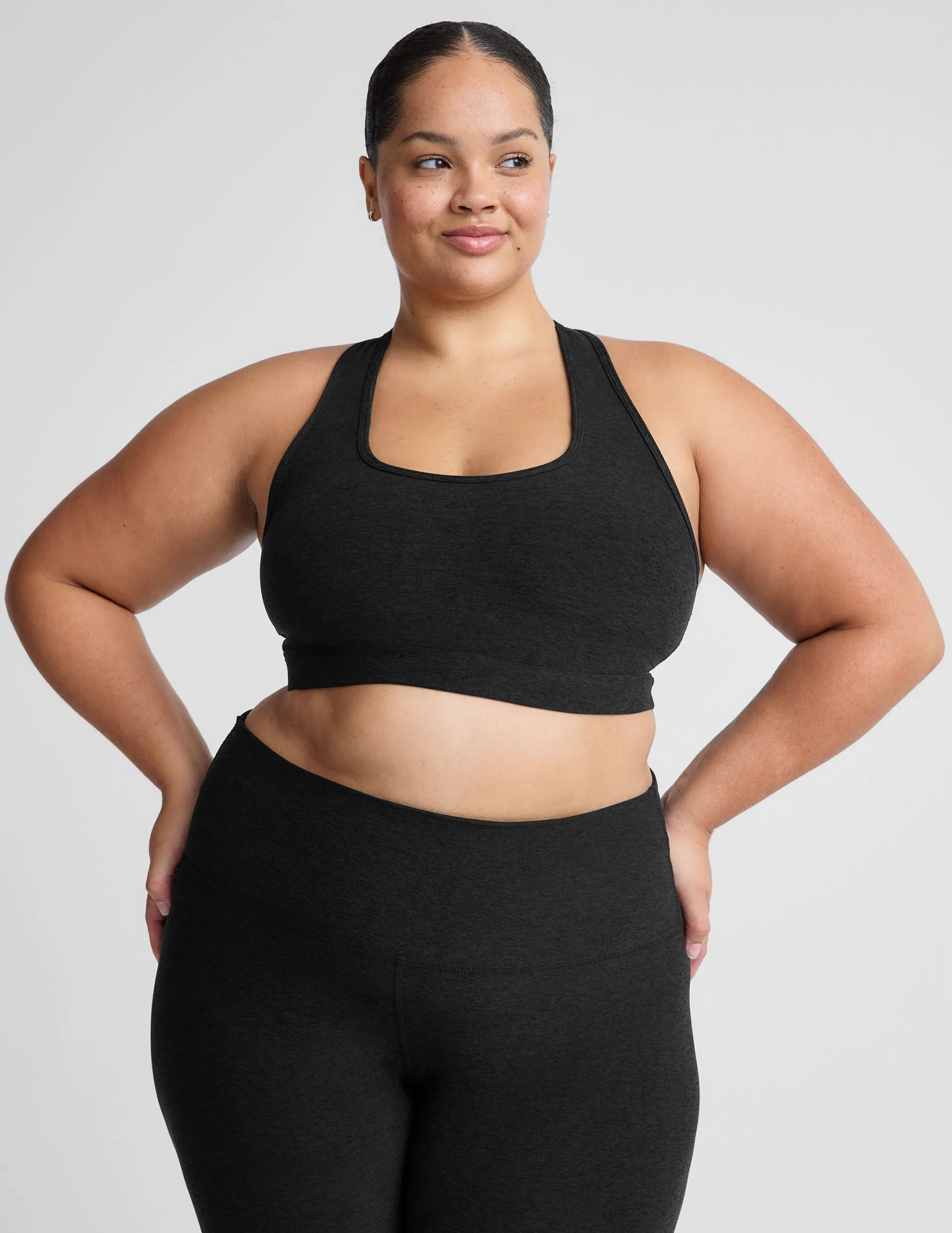 Shock-absorbing Spandex Spacedye Got Your Back Bra