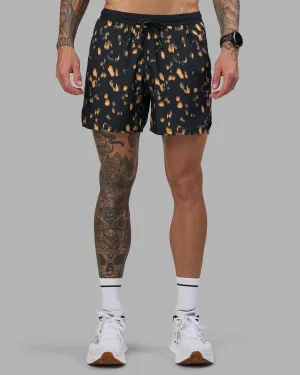 Pace 5" Lined Running Short - Markings Black Print Motion Flex Fit checked shorts