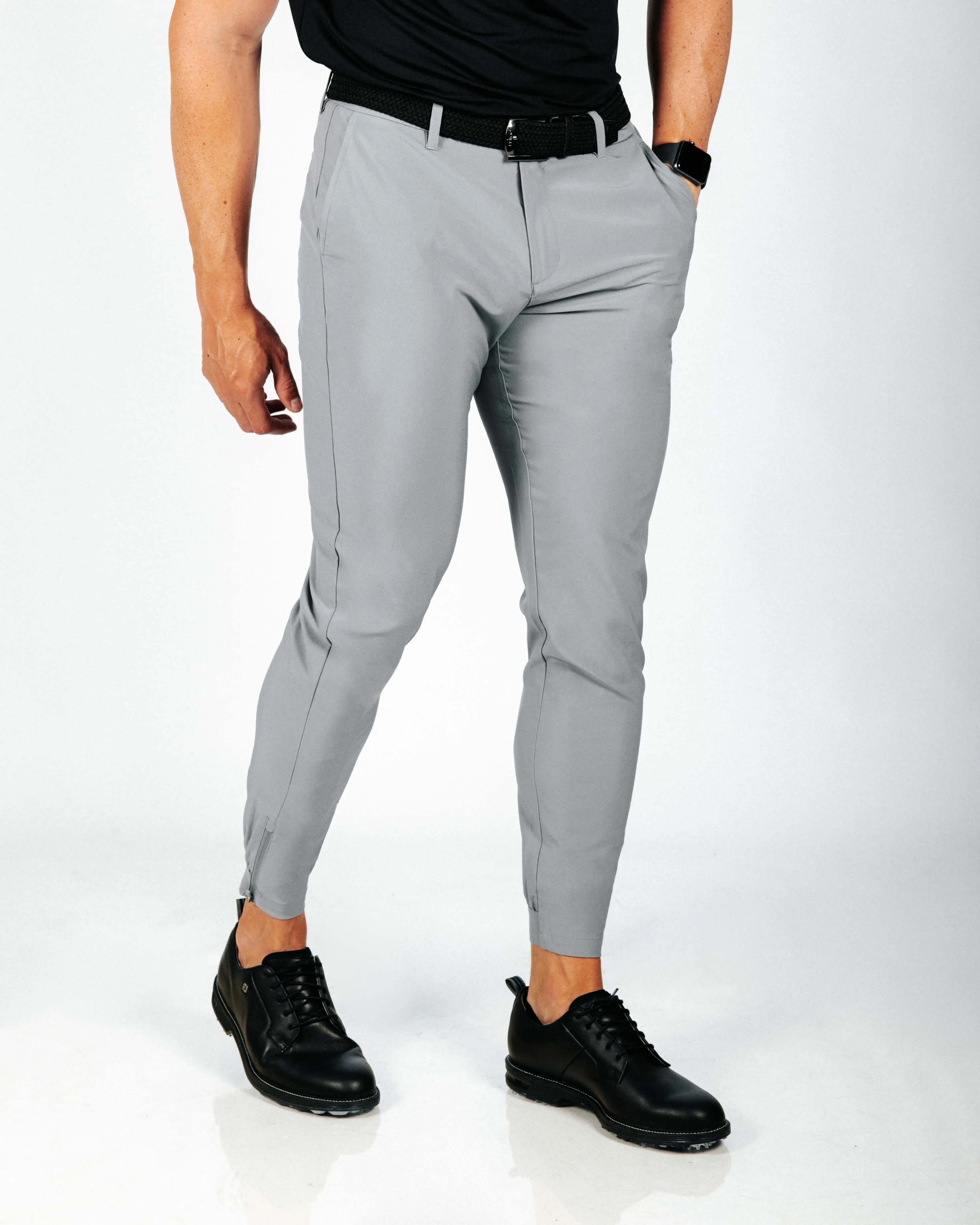 Men's Light Gray Golf Jogger Comfort Fit Capri