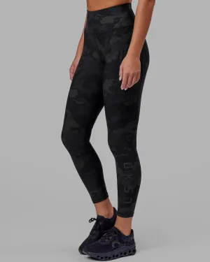 Active Lifestyle Fade Resistant Rep Ultra High-Rise 7/8 Legging Pockets - Black-Camo