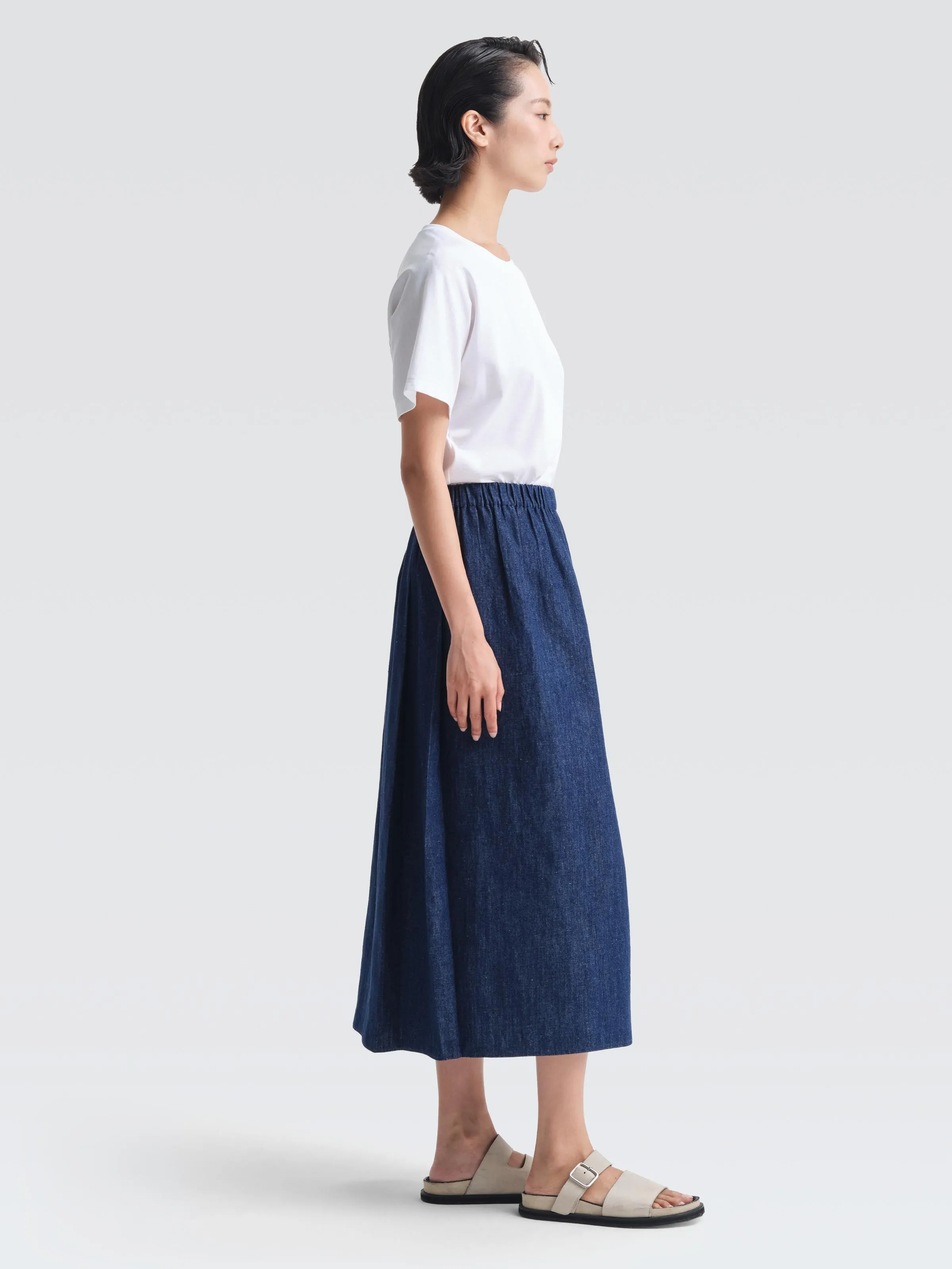 Denim Alice Skirt Adjustable Ties Ultra Comfort