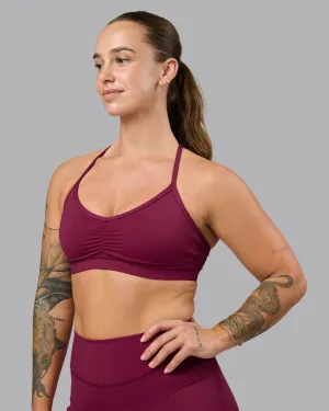 Cool-down Clarity Sports Bra - Plum Berry