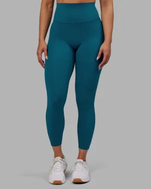 Stretch Fit Yoga Class Functional Fit Elixir Ultra High-Rise 7/8 Legging - Blue Coral