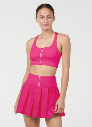 Adjustable Straps Endure Piped Zip Bra