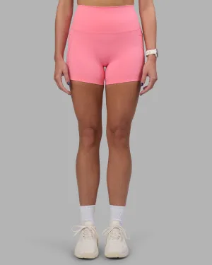 Elixir Ultra High-Rise 4" Short Pockets - Candy Pink DurableStitching