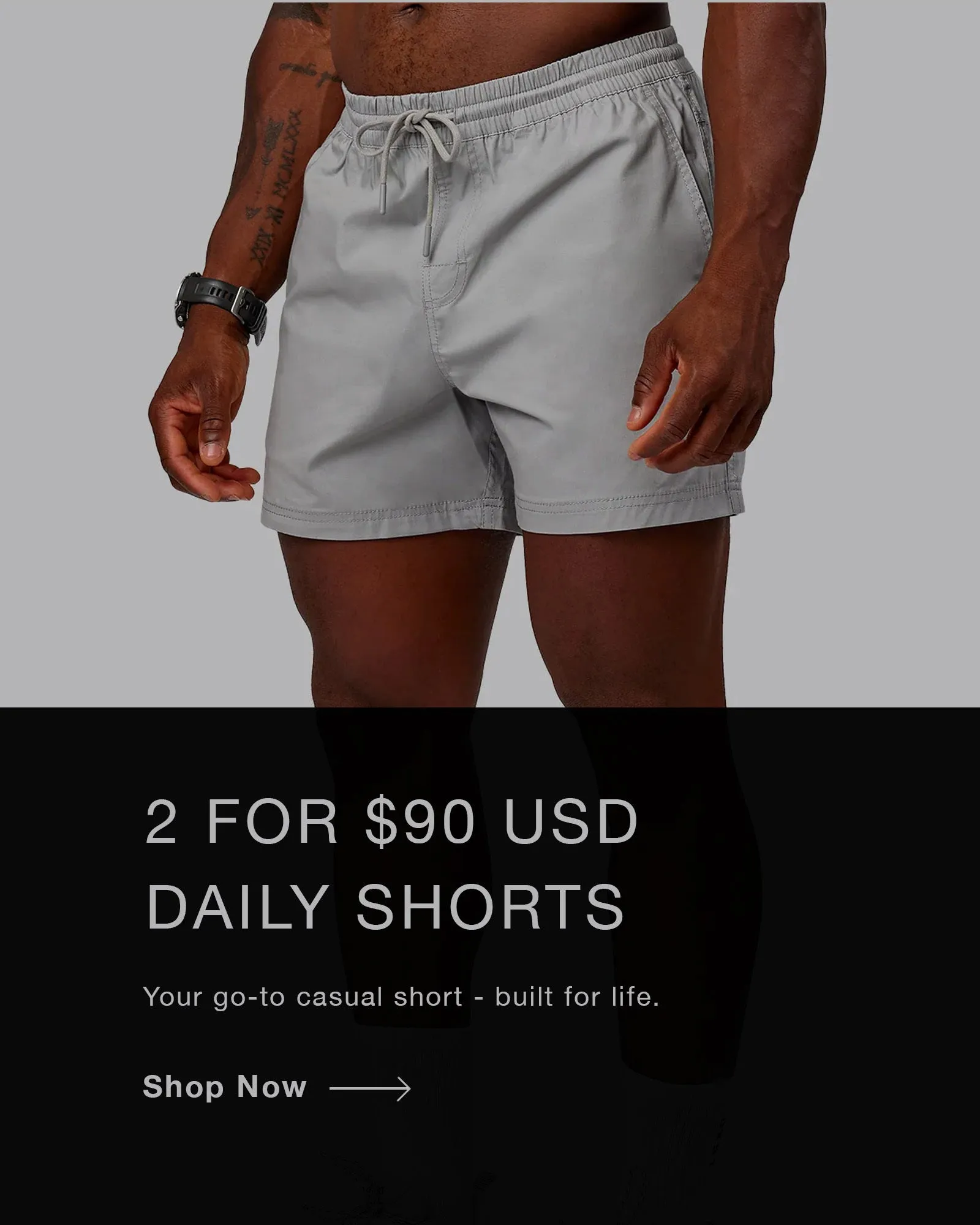 Promo Tile - 2FOR90 Daily Shorts affordable choice Everyday Active