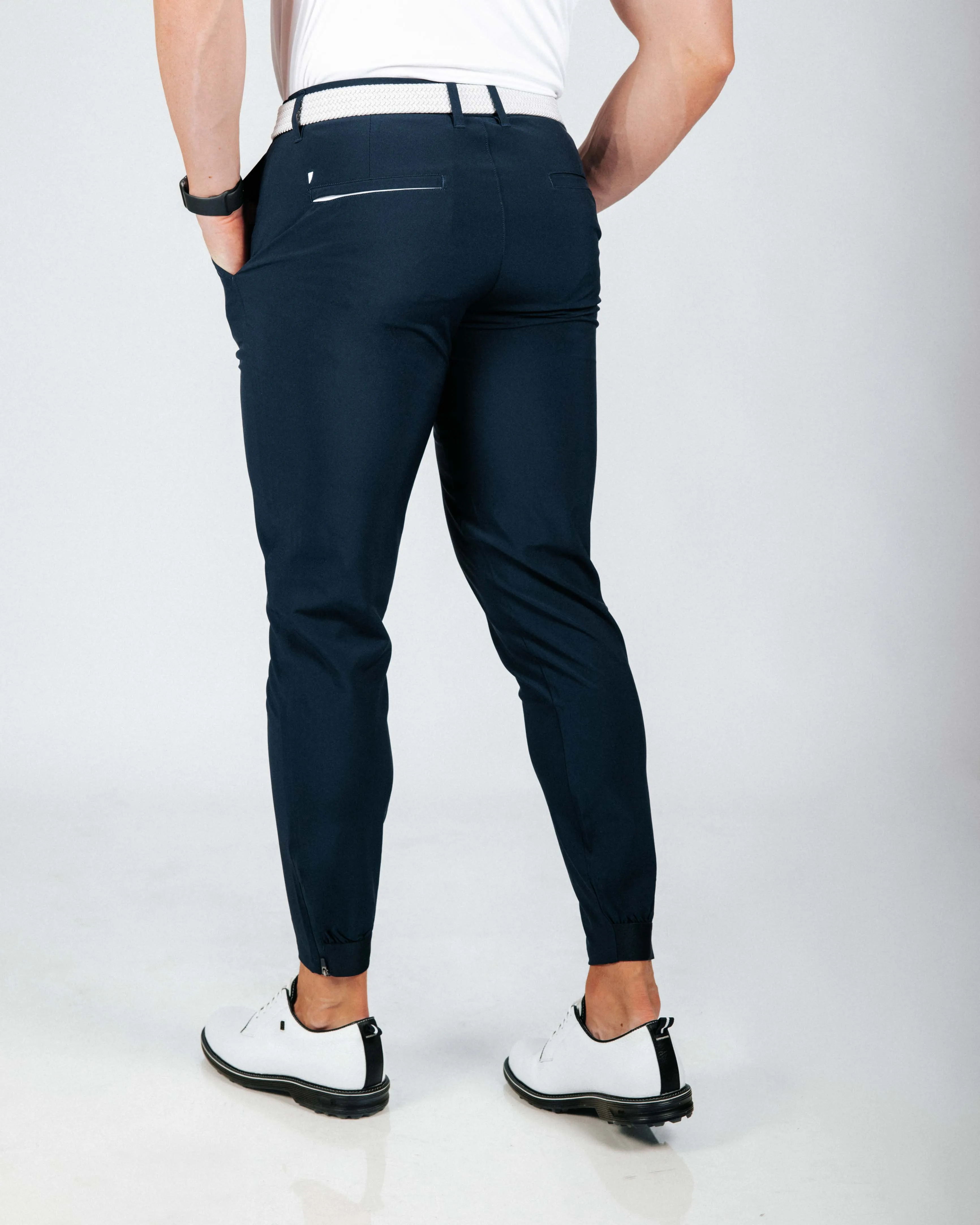 Men's Navy Blue Golf Jogger Gym Active Pants