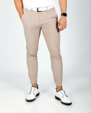 Men's Light Brown Golf Jogger Travel Leggings