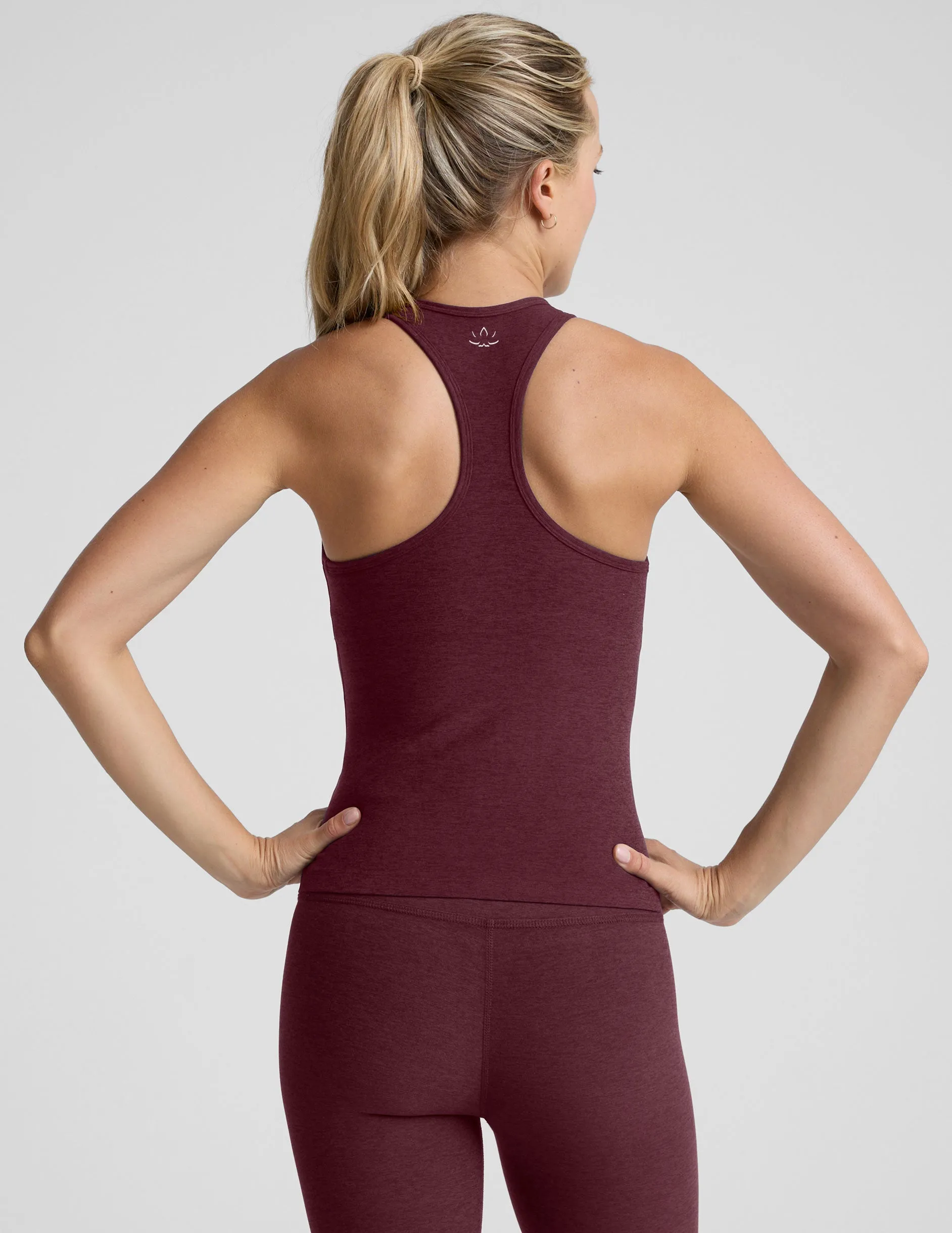 Abrasion Resistant Texture Spacedye Step Up Racerback Tank