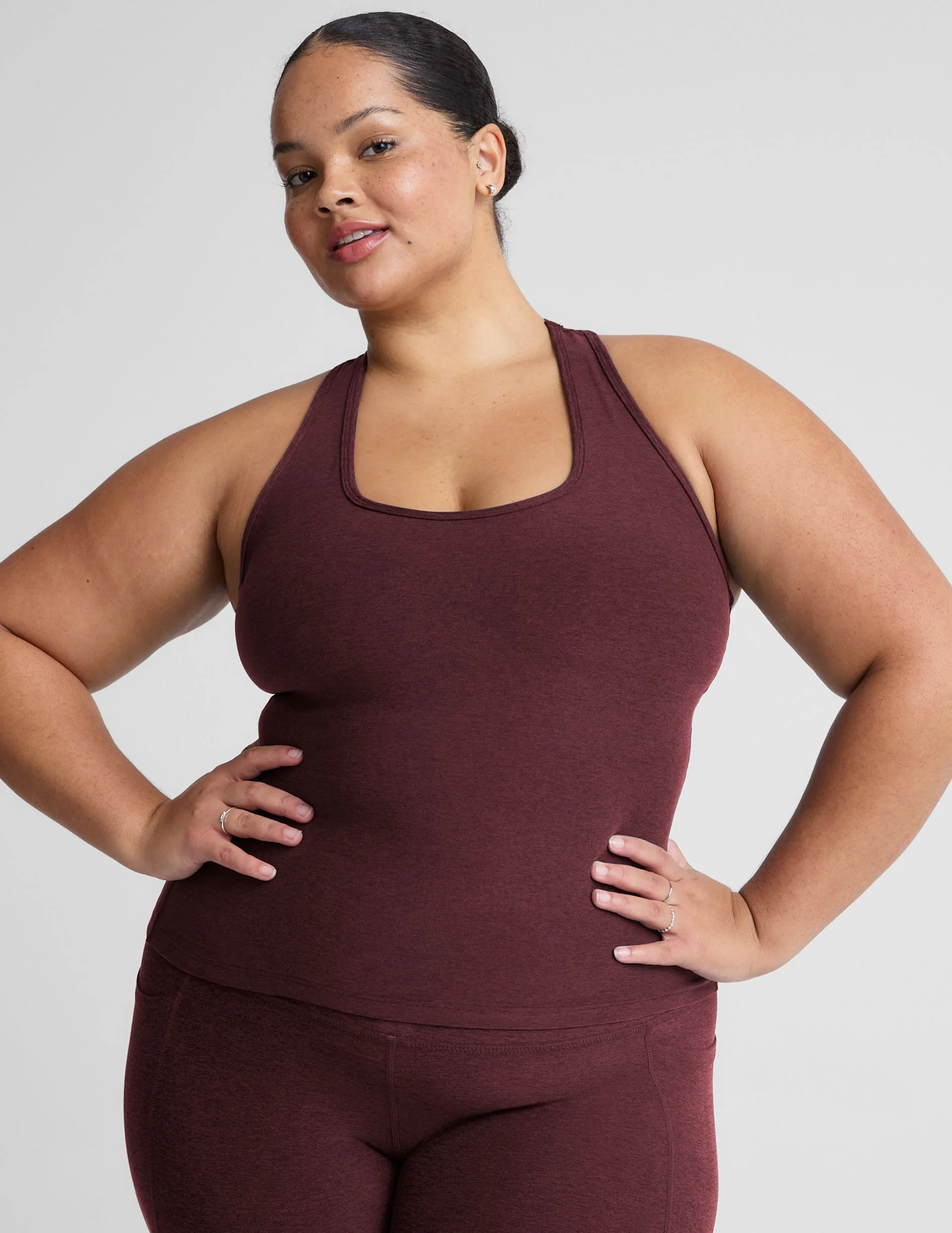 long term lease Urban Coolness Spacedye Step Up Racerback Tank